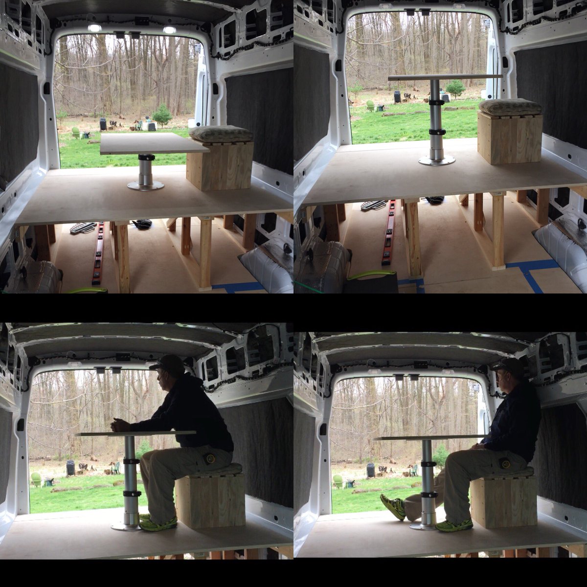gibsonoutdoors's tweet photo. A day of mockups and measurements for the second floor of the build. The road is calling. #vanlife #vanideas #diycamper #adventure https://t.co/G2Qai0uiJ9