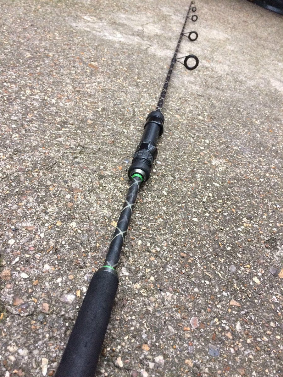 JDubiard's tweet photo. Spent the day building my 5 year old daughter her first fishing rod by no means is it a @ShimanoTribal Tx Ultra but she is very happy with it https://t.co/B8VqCG1Vnn