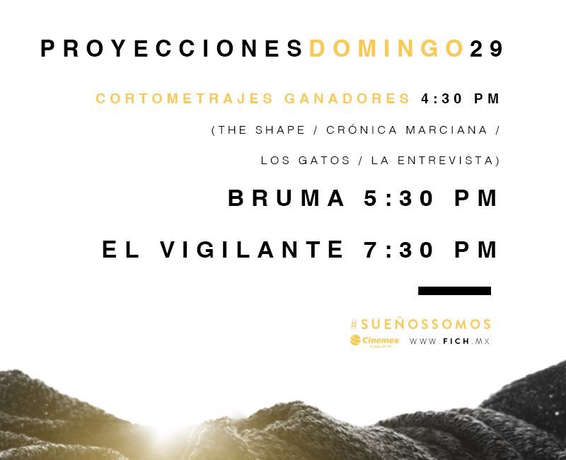 FICHermosillo's tweet photo. Las funciones del día de hoy y últimas del #6FICH #Hermosillo gracias por acompañarnos en esta sexta edición. https://t.co/aqlDZUG9gA