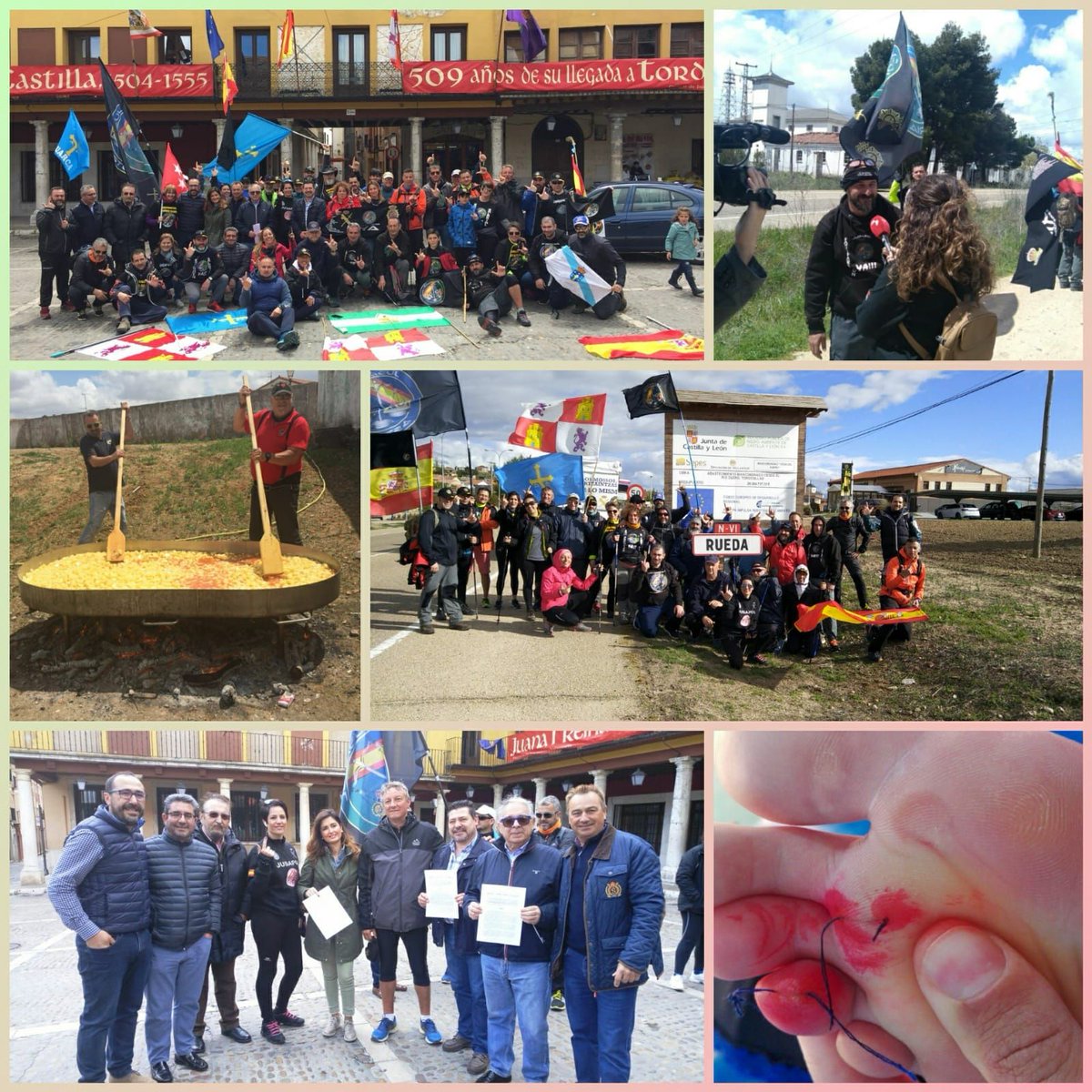 jusapol's tweet photo. Diario de la #MarchaporlaEquiparacionYa:
Etapa 8 Mota del Marqués-Rueda 36km
Cambio de ritmo, ahora 5° y viento que corta
Agradecer a @aytorueda y su alcaldesa la gran bienvenida y apoyo 👏👏👏

Todos a #5MMadrid por la #EquiparacionYa
#EquiparacionYa2020

https://t.co/iJtMJqZ64E https://t.co/iz7G7QKGMY