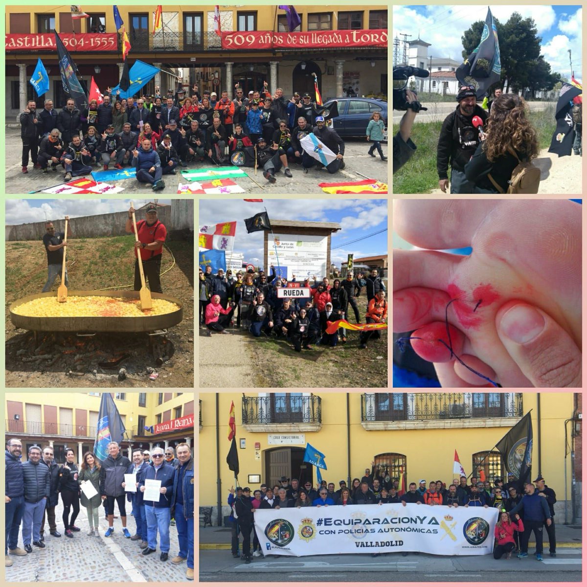 jusapol's tweet photo. Diario de la #MarchaporlaEquiparacionYa:
Etapa 8 Mota del Marqués-Rueda 36km
Cambio de ritmo, ahora 5° y viento que corta
Agradecer a @aytorueda y su alcaldesa la gran bienvenida y apoyo 👏👏👏

Todos a #5MMadrid por la #EquiparacionYa
#EquiparacionYa2020

https://t.co/iJtMJqZ64E https://t.co/iz7G7QKGMY