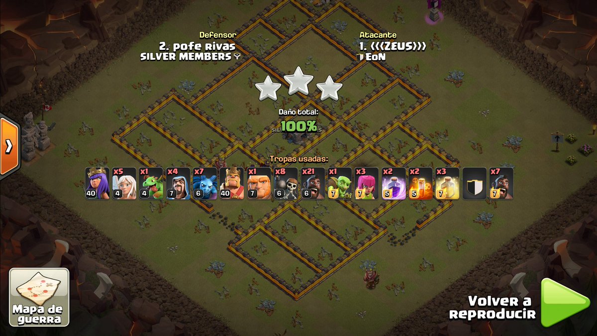 LordZeusCOC's tweet photo. Sin duda nuestra mejor guerra en la @LHGCOC aportando con 2 Triples!! 💪💪💪🇨🇱 Logrando el PW @EoN_COC Vamos por la Final #GoEoN https://t.co/obXOkHPLj4