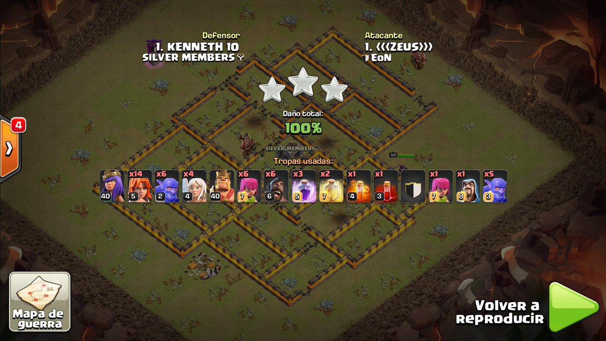 LordZeusCOC's tweet photo. Sin duda nuestra mejor guerra en la @LHGCOC aportando con 2 Triples!! 💪💪💪🇨🇱 Logrando el PW @EoN_COC Vamos por la Final #GoEoN https://t.co/obXOkHPLj4