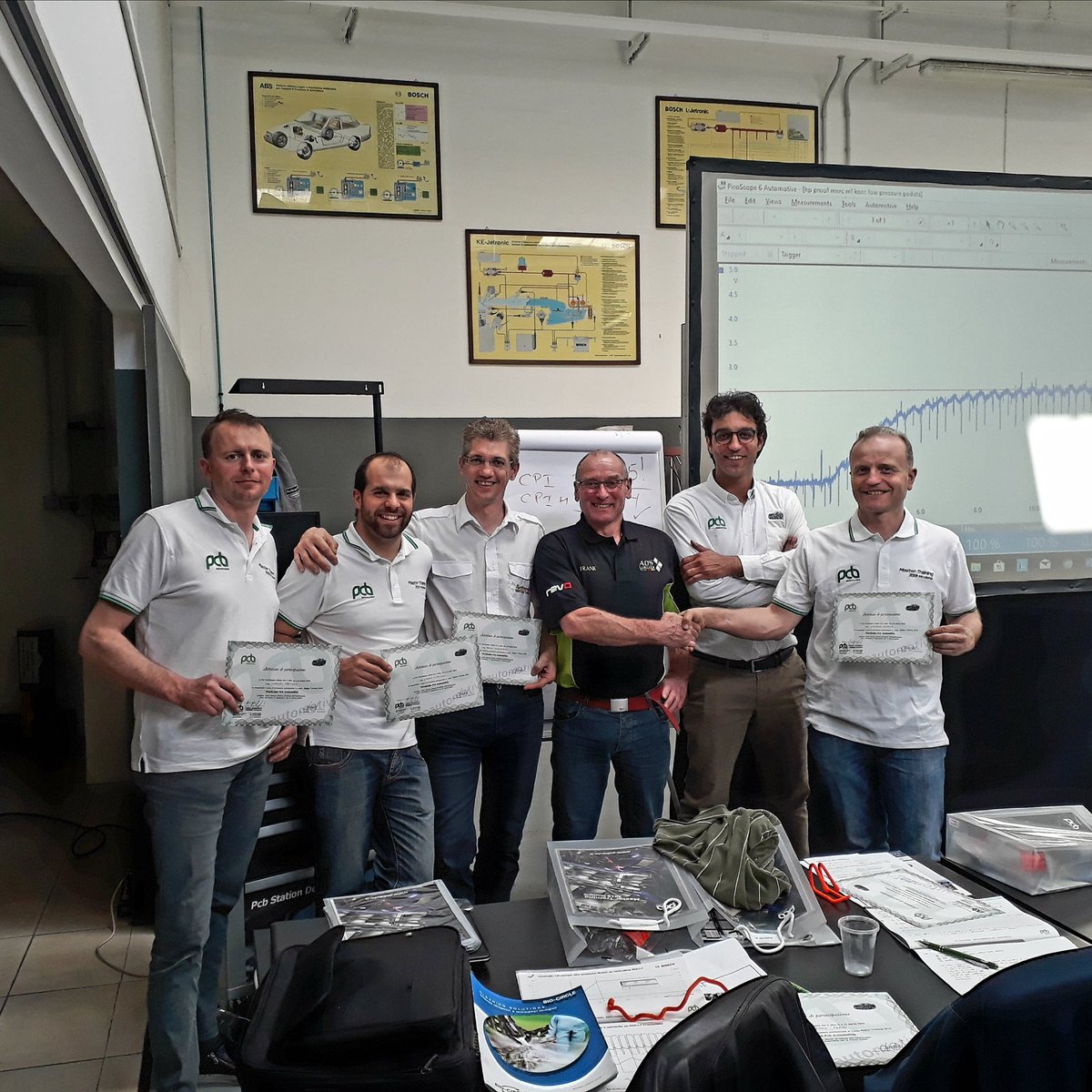Pcb_Automotive's tweet image. Bellissime giornate con tanti tecnici da tutta Italia al #MasterTraining2018 di Modena! Grazie a tutti per la vostria passione! @AutoInform #testnotguess @pico_auto