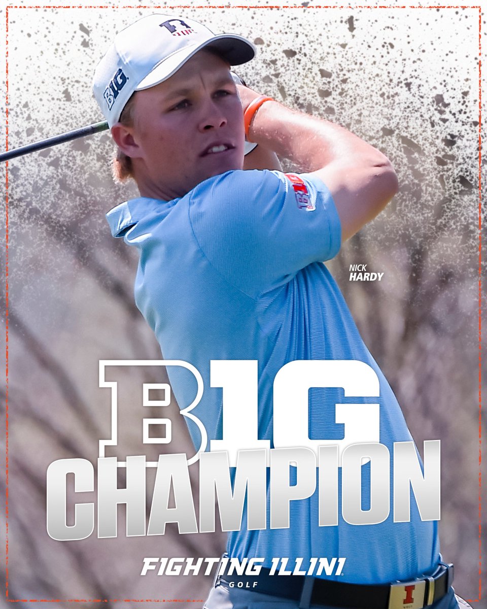 Congrats to @NickHardy8, he earned his second #B1G Individual title! #Illini