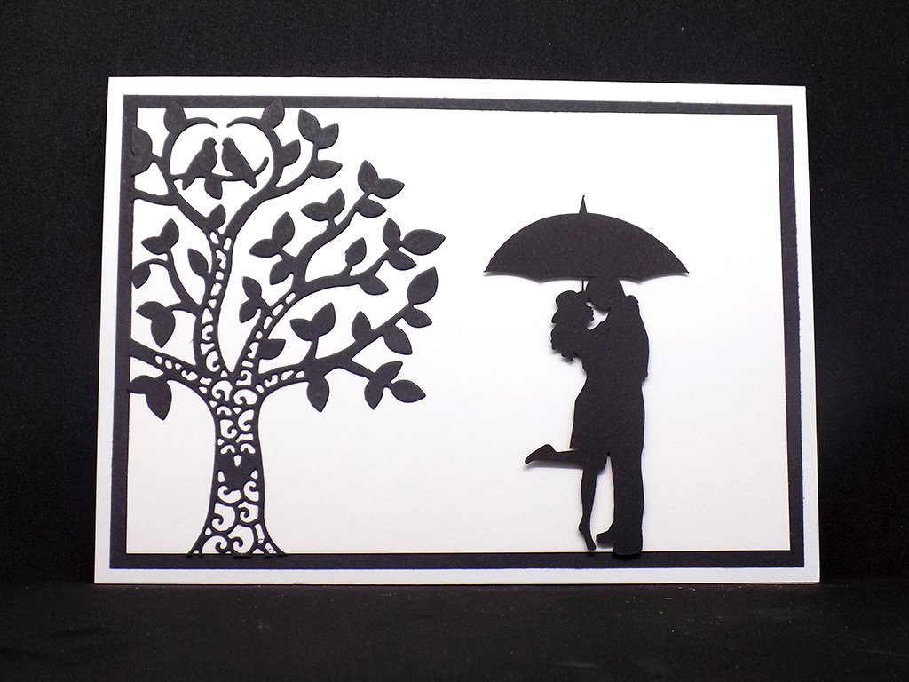 Handmade Black Love Cards