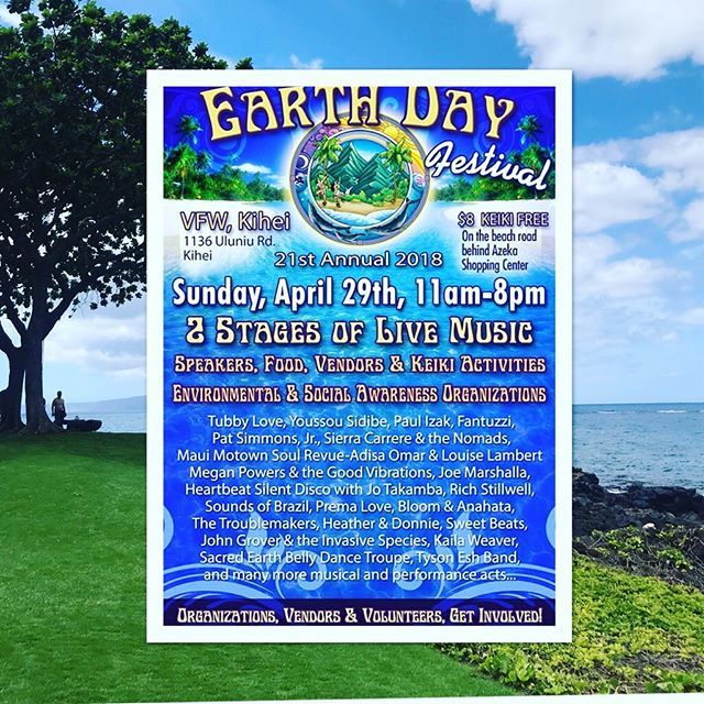 It’s a great day to attend the Earth Day Festival in Kihei! #earthdayfestival, #saveourplanet, #mauievents, #hawaiievents ift.tt/2jh0G4i