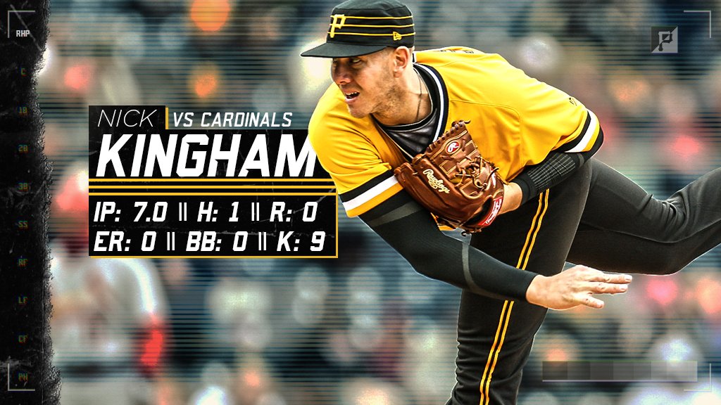 Pirates's tweet photo. Now THIS is how you debut.

A tip of the cap to @NickKingham today. https://t.co/PUtlmI8QwF
