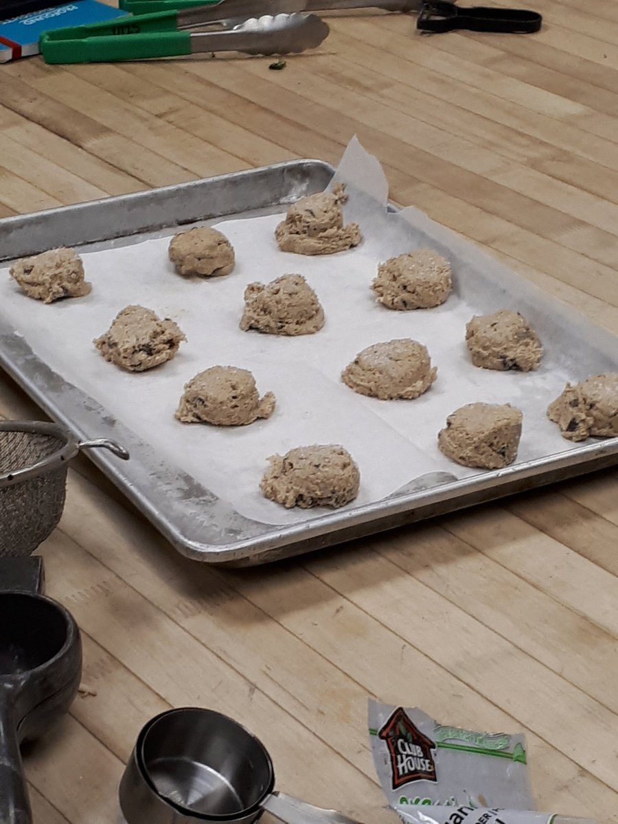 eatalberta's tweet photo. These vegan cookies are ready for the oven. #EatAB2018 https://t.co/Y9c8QbNaCo