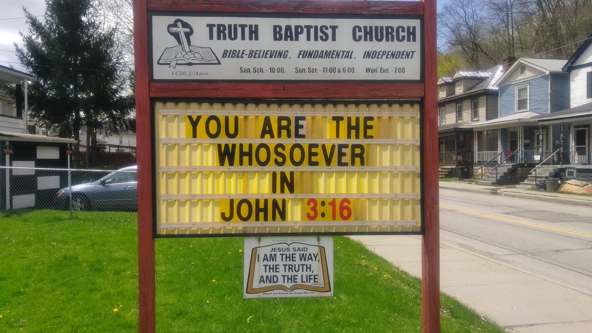 Truth Baptist Church (@tbcsteubenville) on Twitter photo 