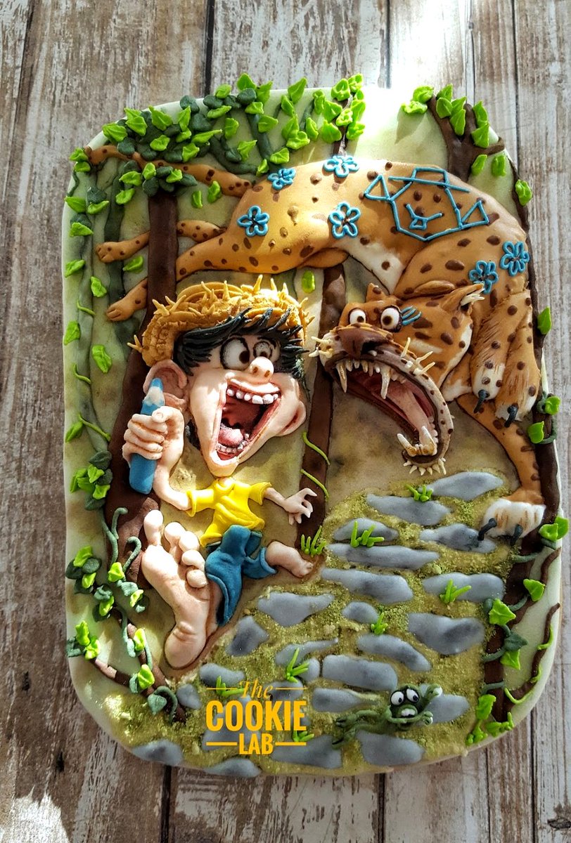 My cookie for Comic Con International 
When I was living in Brazil, this naughty boy “Chico Bento” was part of our daily life in the form of cartoons. Inspired by the amazing work of “Tiago Hoisel” a Brazilian illustrator, my cookie, decorated with coloured royal icing for a 3D