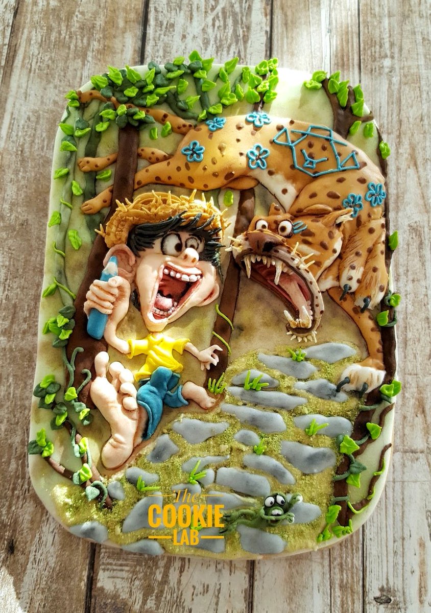the_Cookie_Lab's tweet photo. My cookie for Comic Con International 
When I was living in Brazil, this naughty boy “Chico Bento” was part of our daily life in the form of cartoons. Inspired by the amazing work of “Tiago Hoisel” a Brazilian illustrator, my cookie, decorated with coloured royal icing for a 3D https://t.co/2basljFujP