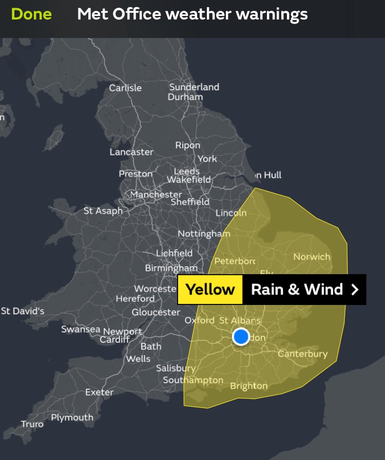 For sure #MondayBlues. Rain &amp; gales! Flooding possible and some wind damage. Take care on Monday folks. 🌊☔️💨