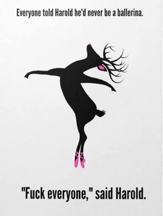_Cariogenic's tweet photo. Let's take a moment and appreciate Harold The Ballerina. 

#Motivation #PictureOfTheDay https://t.co/i1JjhSX6dT