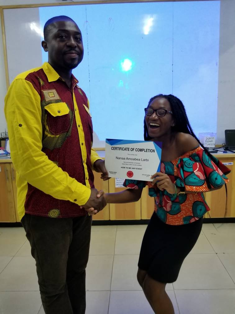 suramaking's tweet photo. " @KafuiDey workshop was splendid, I got to learn the best methods for #Publicspeaking &amp; #Emceeing. I gathered from the experience 3  lessons I termed as the 3 B’s : Be prepared, Be Early &amp;Friendly and Be yourself. I look forward to implementing these tips." Stephanie Gr 11 https://t.co/IuD8cKjbfE