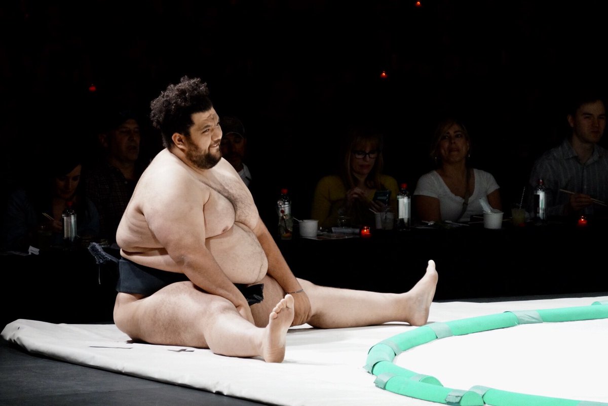 SeattleMaven's tweet photo. Let the sumo begin! #sumosushi https://t.co/bfTGrlzwtC