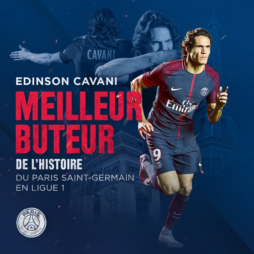 PSG_English's tweet photo. 📈 @ECavaniOfficial is now Paris Saint-Germain's all-time leading scorer in @Ligue1_ENG with 1⃣1⃣4⃣ goals! 👏 #PSGEAG https://t.co/UJ6DFSzCqR