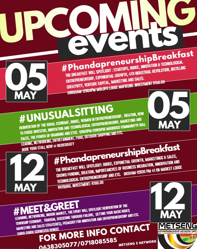 gordon_motsage's tweet photo. Sometimes there is no next time, no second Chance, no time out. Sometimes it is now or never. Join us as we crack the success code....
#Phandapreneurship
@MhatlheThando 
@KagisoSM1 
@BlAckiivy 
@kgotsochabangu 
@botakishop https://t.co/RzumNFHy6K