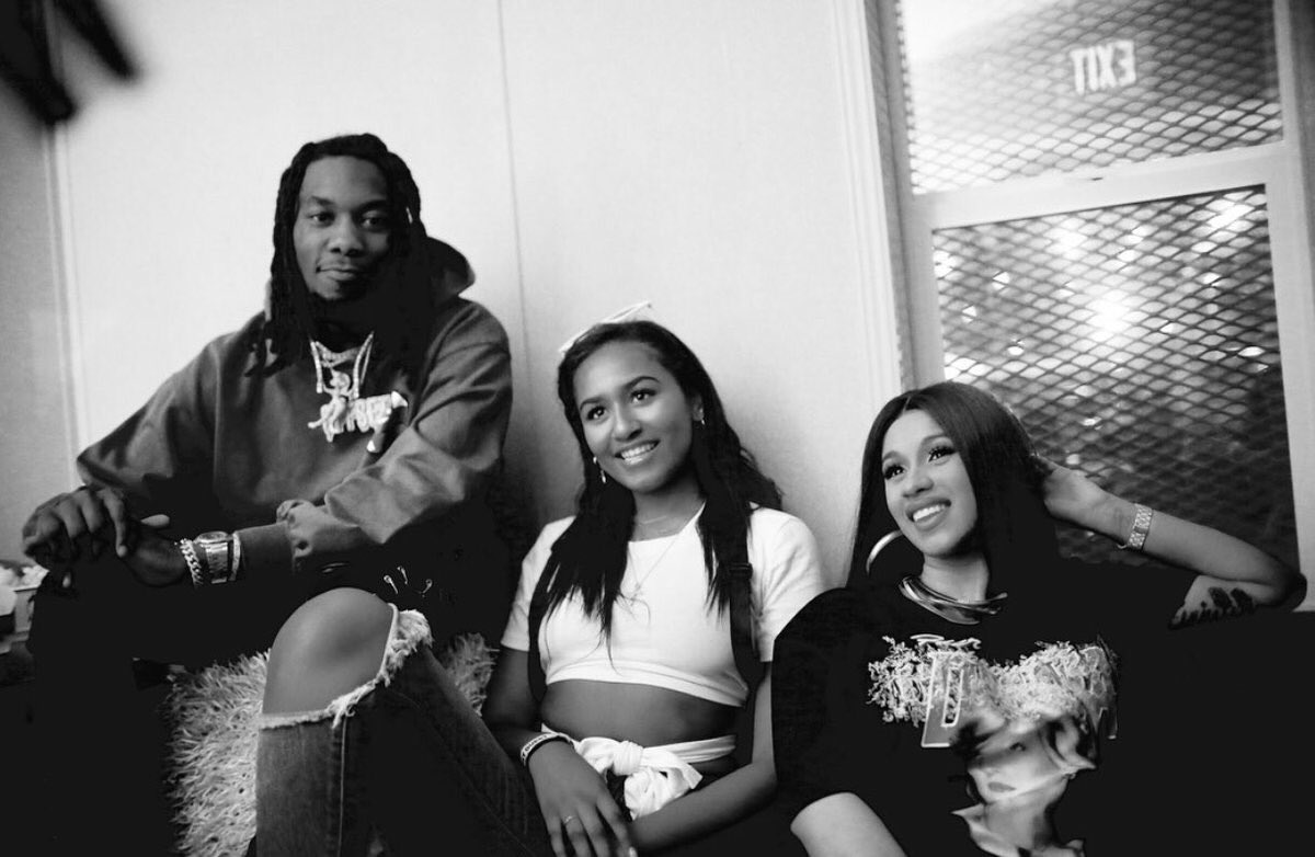 Cardi B, OFFset, and Sasha Obama at #BroccoliCity 💫 Photo by @FloNgala