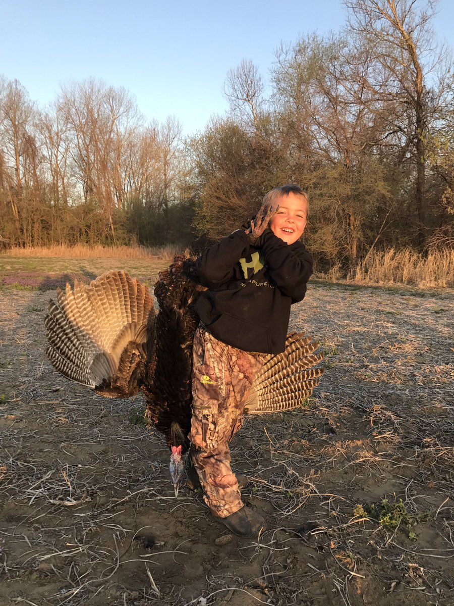 Today is going to be a hard day to beat in the turkey woods!  My 6 year old son and I doubled up ! #CantStopTheFlop #TakeAKidHunting