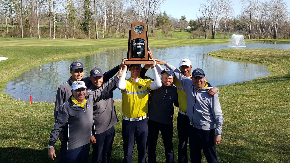 KentStGolf's tweet photo. Victory!!! 2018 MAC Champions! #goflashes https://t.co/4UkWzAuzHL