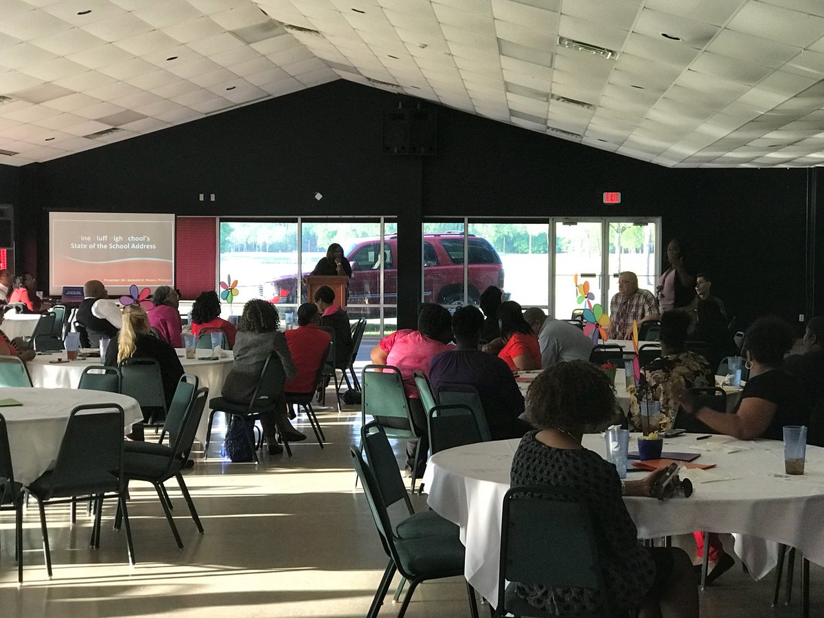 State of the School Address - Pine Bluff High School.  We salute our scholars, parents, staff, and administrators.  We love you.