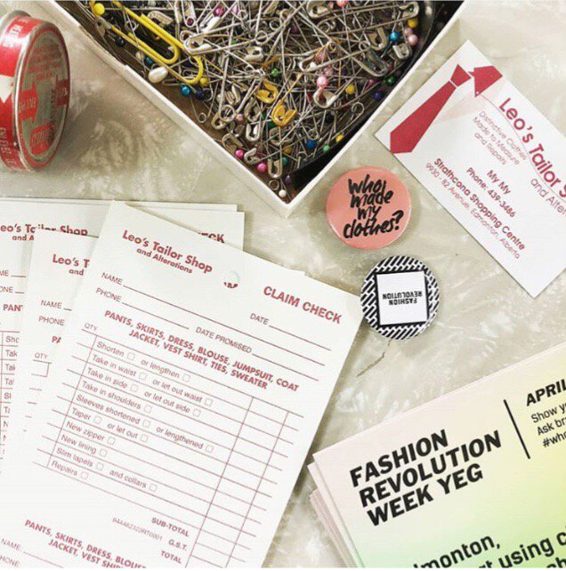 Before there was #FashionRevolution there were family business doing the work of extending our wardrobes. Leo's Tailor Shop has been in business for over 30 years and is located on Whyte Ave between 99 &amp; 100 street.