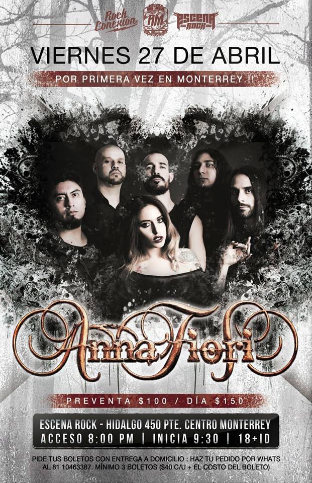 ¡Se llegó el día! La excepcional <a href="/annafiorimx/">Anna Fiori</a> en vivo hoy en #EscenaRock || Admisión General $150 || Una cantante mexicana en vías de convertirse en figura mundial. Si no la conoces: youtu.be/NeQ2-FpHxHw