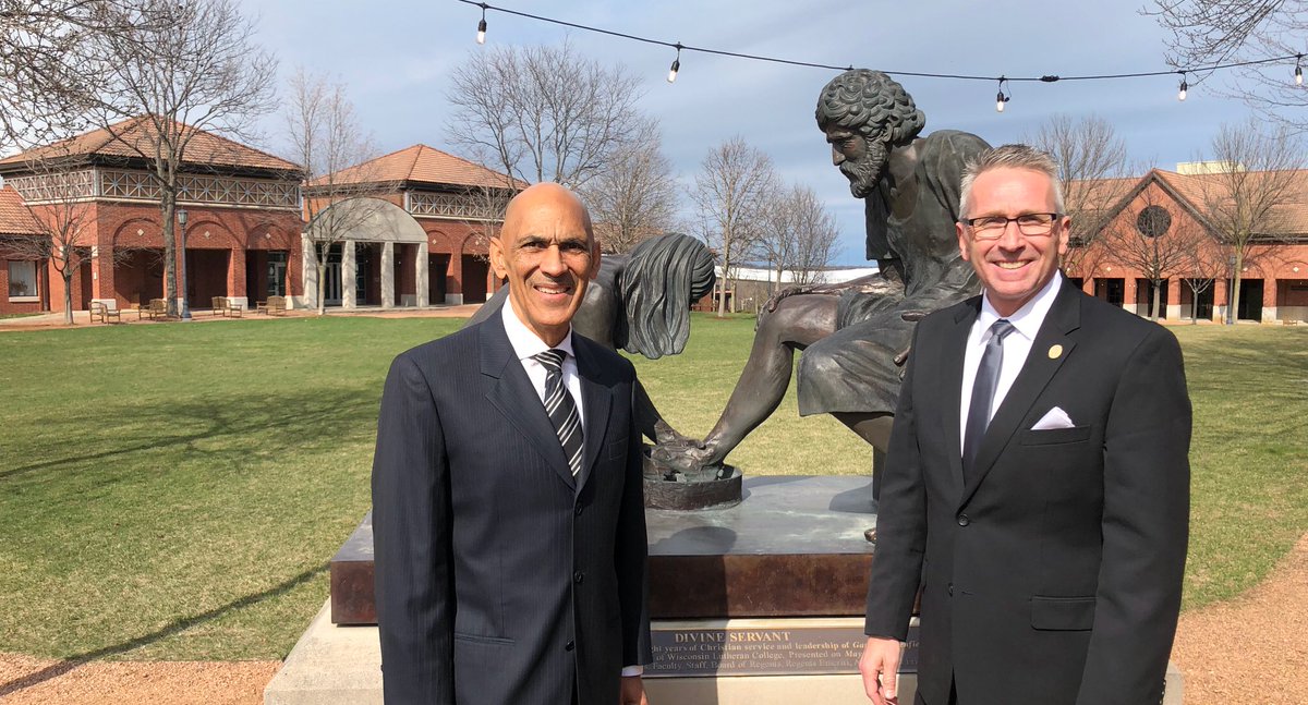 I’m at Wisconsin Lutheran College in Milwaukee tonight. President Dan Johnson is presenting me with their Divine Servant Award. It has been an awesome night so far. Very humbling.