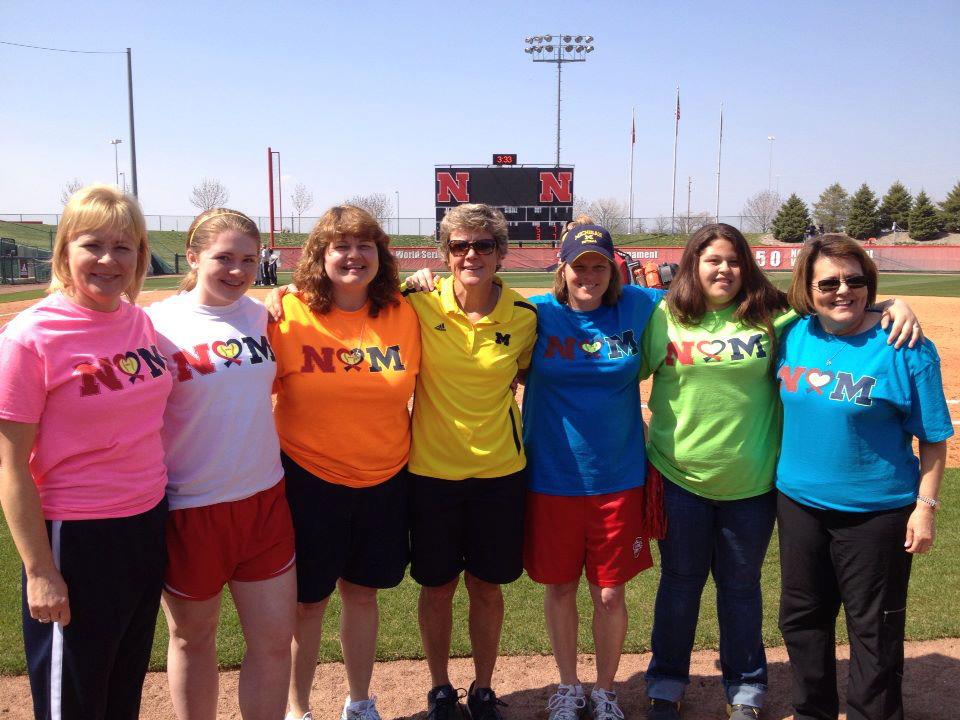 suemagoo8's tweet photo. We honored Mary during the Nebraska vs. Michigan softball series a few years ago.  Mary loved both coaching staffs, they loved her dearly, and we love all of them and Mary too.  #firstclasscoaches  #rolemodels  #mymentors https://t.co/CQ5S3HiqFA