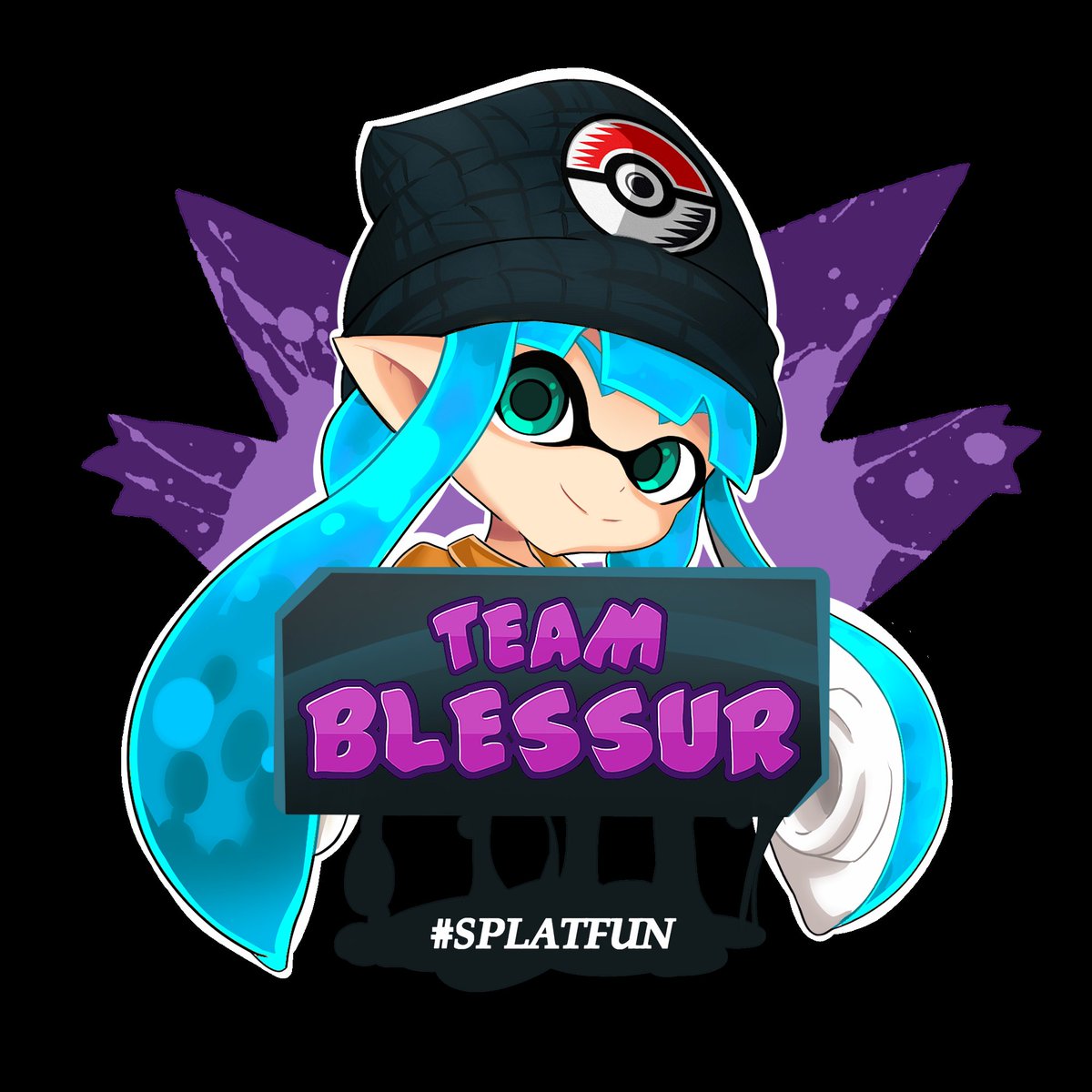 Bl3sSuR's tweet photo. Brutal el trabajazo de @WrathSora con el logo para el #Splatfun del Directo de este Domingo de #Splatoon2 ! La idea se la pillé al ver el de @DSimphony que me moló, tendremos dos para usar que el de esta mañana también lo usaré! Y con esto...Buenas noches chic@s! #TeamBlessur https://t.co/RoAcpmsdjP