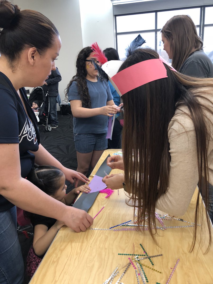 Office staff making penachos at Dia De Los Ninos today the Marshalltown Public Library!! #culture #inclusion #dayofthechildren <a href="/iowa4h/">Iowa 4-H</a>