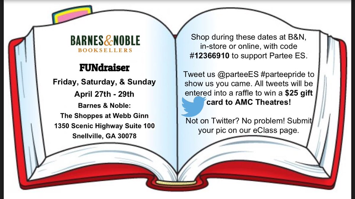 deannateske's tweet photo. If you find yourself at B&amp;N this weekend, give them code #12366910 to support @ParteeES #parteepride https://t.co/sPxPZ1SLsq