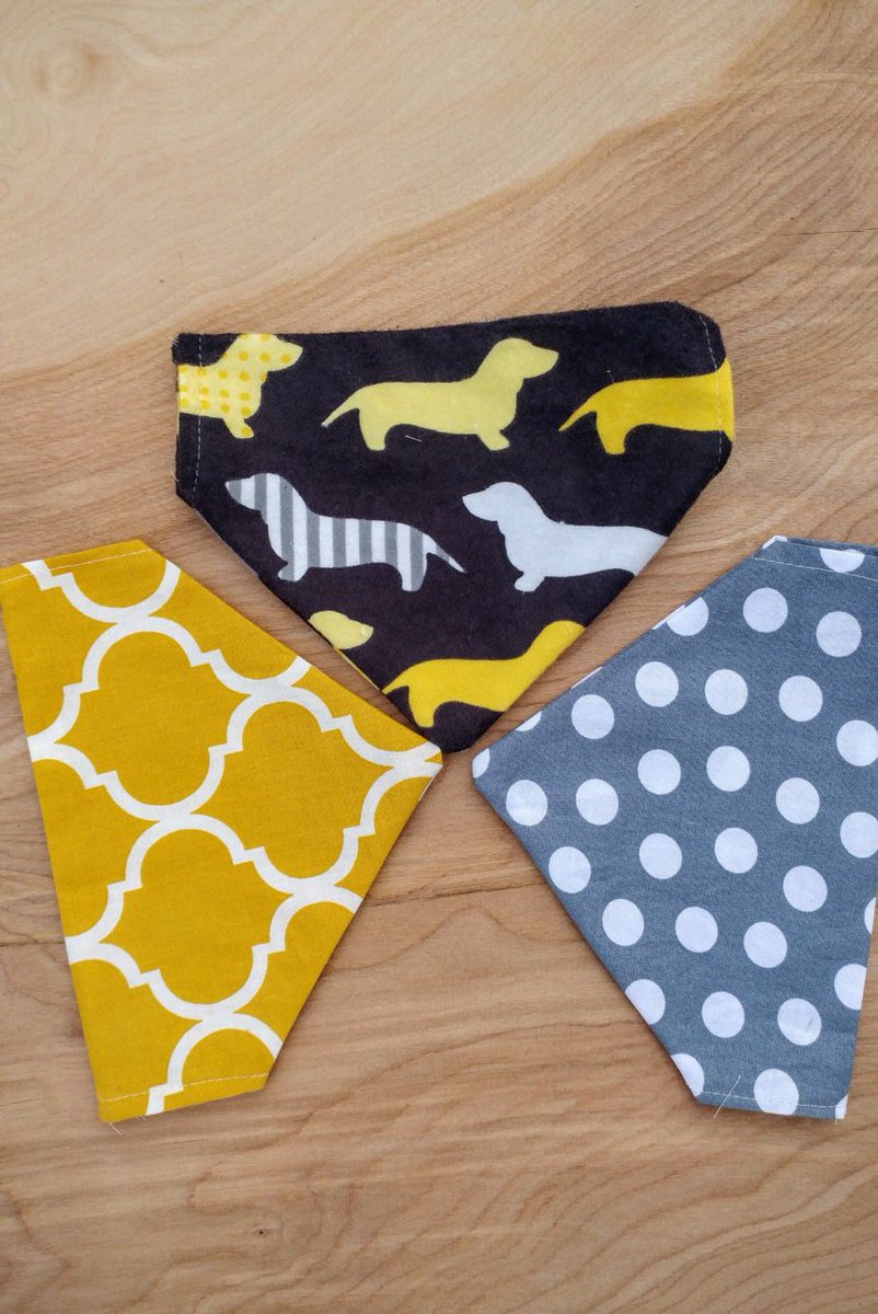 shelbyjaneandco's tweet photo. Excited to share the latest addition to my #etsy shop: Dachshund Dog Bandana, Doxie, pet gift, slide on bandana, polkadot, affordable, pet accessory, new puppy gift, dog lover https://t.co/tqhAbRQoNw #pets #yellow #black #dogbandana #pet #slipon #bandana #stockingstuff https://t.co/yuAh5OpL3R