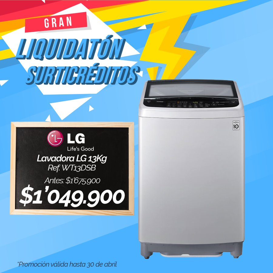 on Twitter: "La mayoría de Lavadoras manejan solo un movimiento de lavado.⠀ Esta LG con su sistema Smart Motion, ofrece un lavado más óptimo en todo de prendas
