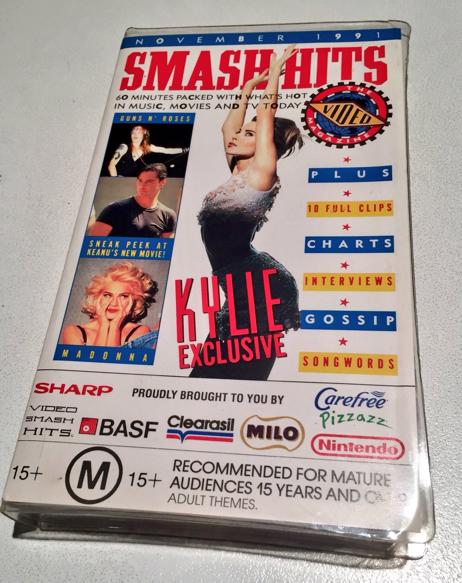 gastrominogue's tweet image. #Loop91 Here’s a dose of 1991 realness! 📼 @kylieminogue @loopeleven @SmashHits_  #VHS #weekendvibes