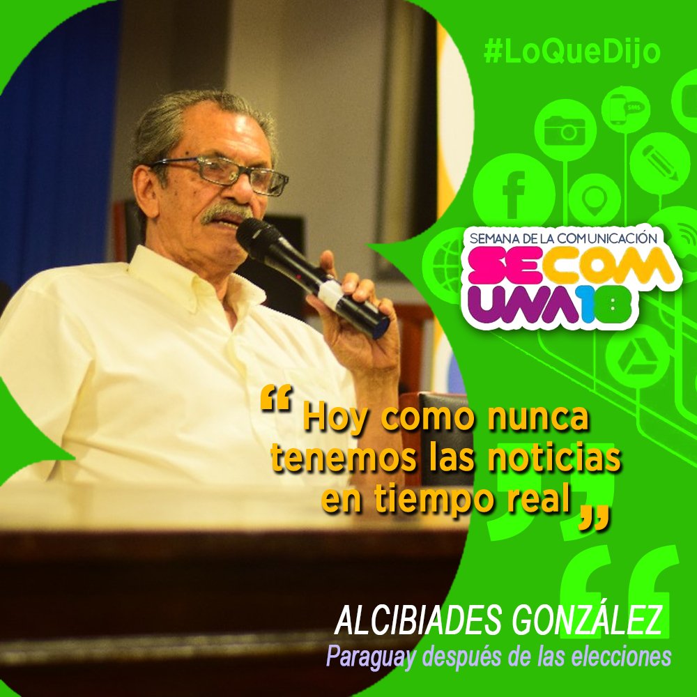 SECOMUNA's tweet photo. #LoQueNosDejó
"Hoy como nunca tenemos las noticias en tiempo real" @alcibiadesgd 
Paraguay después de las elecciones #SECOM2018 https://t.co/Tr6OYKtVOf