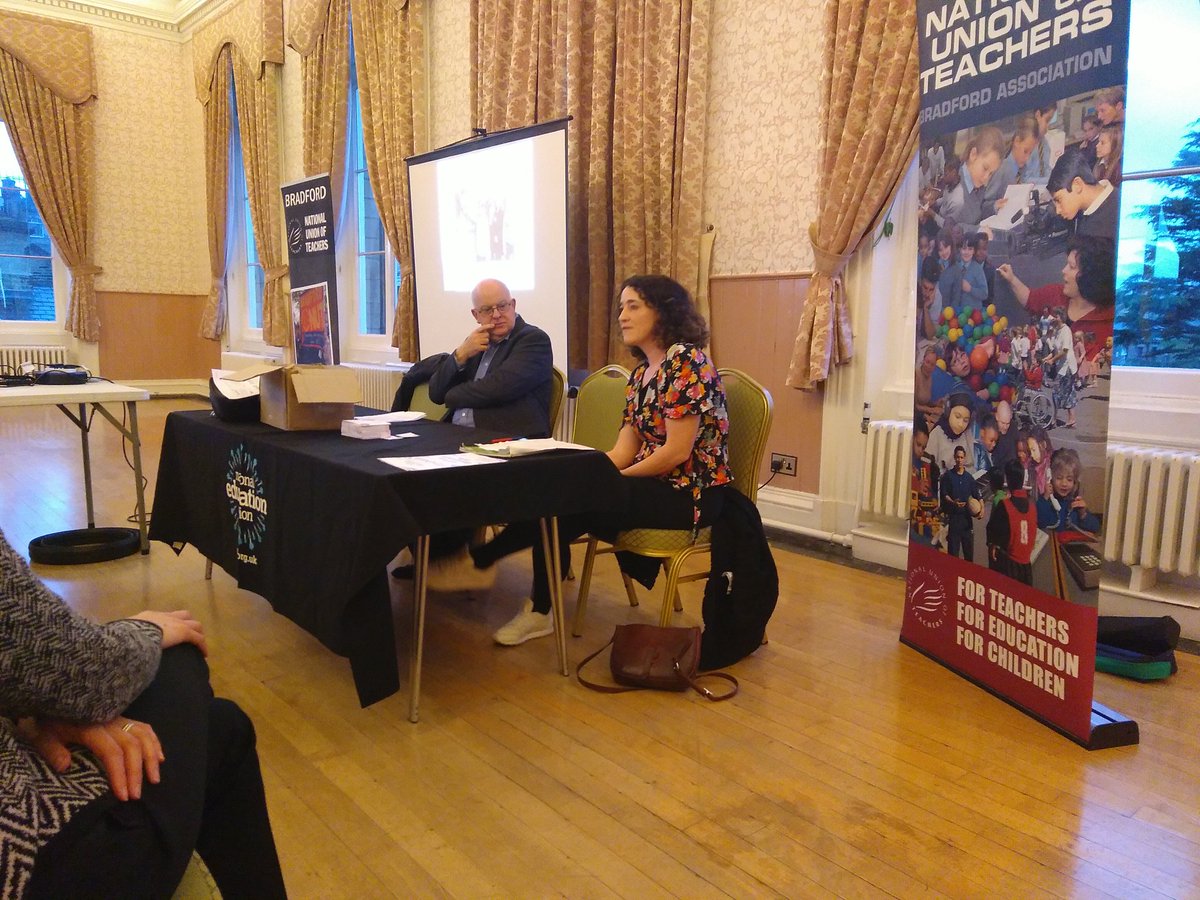 Anna Cole talking about her son's amazing #Shipley primary school, where a fantastic teacher is having to teach a class of 32 6-year-olds, two with serious additional needs, without support from a TA or any other adult in the room because of #SchoolCuts