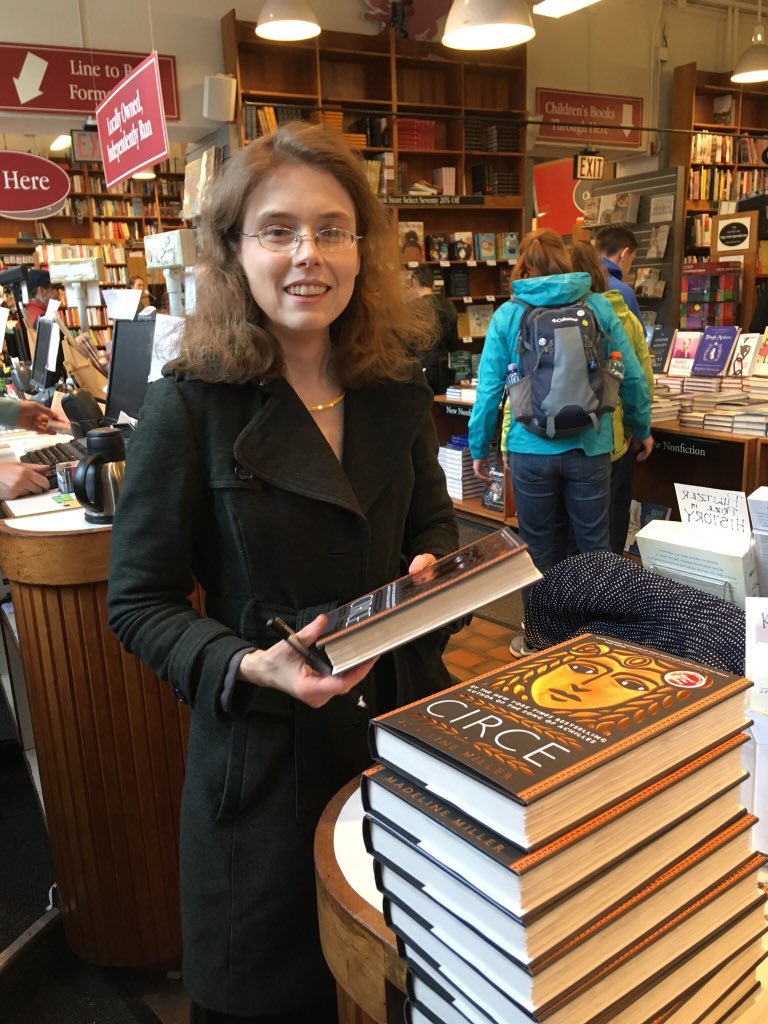 Thank you @MillerMadeline for coming in and signing copies of #Circe!! @littlebrown #signedbytheauthor