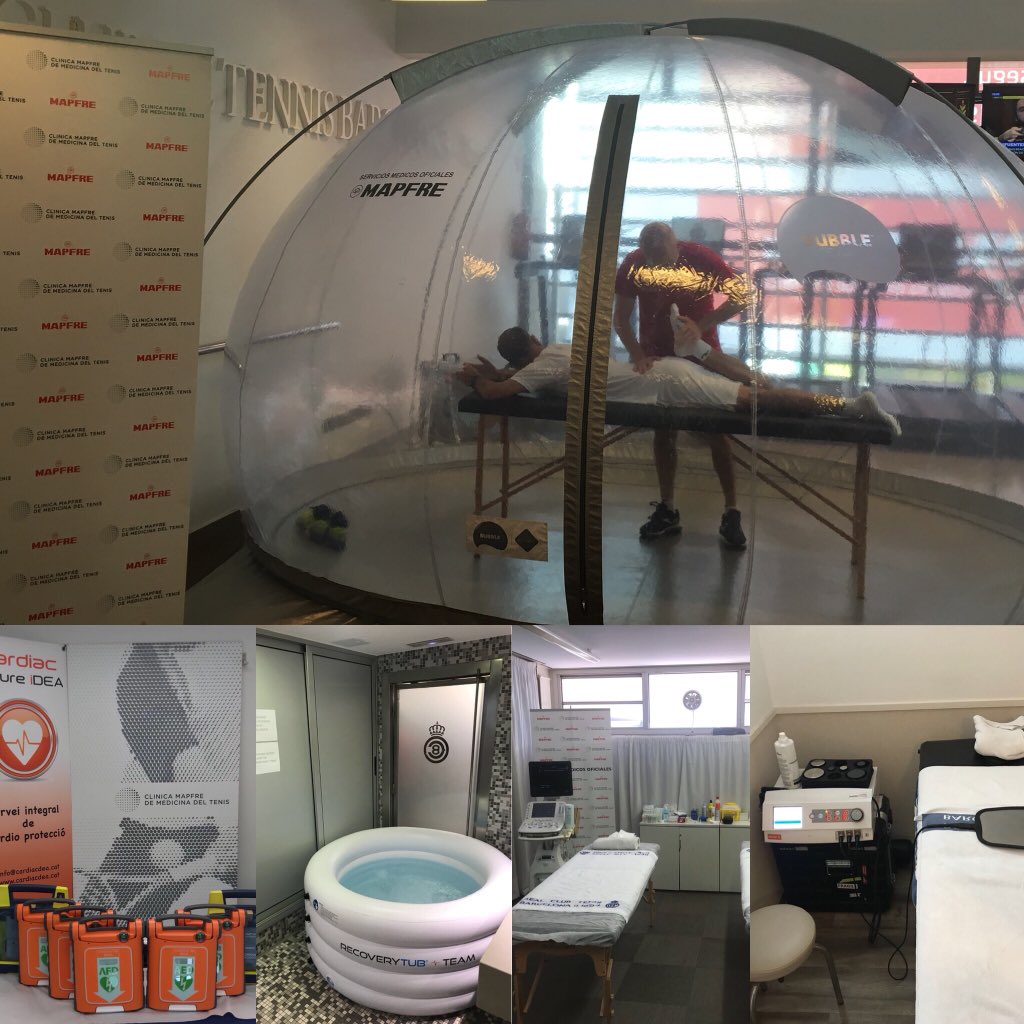 ClinicaTenis's tweet photo. Desde los Servicios Médicos Oficiales del Torneo @bcnopenbs cuidamos a los tenistas con los mejores equipos técnicos y humanos

👉🏻Burbuja de aire puro Bubble02
👉🏻Desfibriladores iDEA
👉🏻Bañeras de agua fría
👉🏻Terapia Indiba Activ
👉🏻Equipo terapia laser K-Laser Cube 4 https://t.co/RoTlE7A151