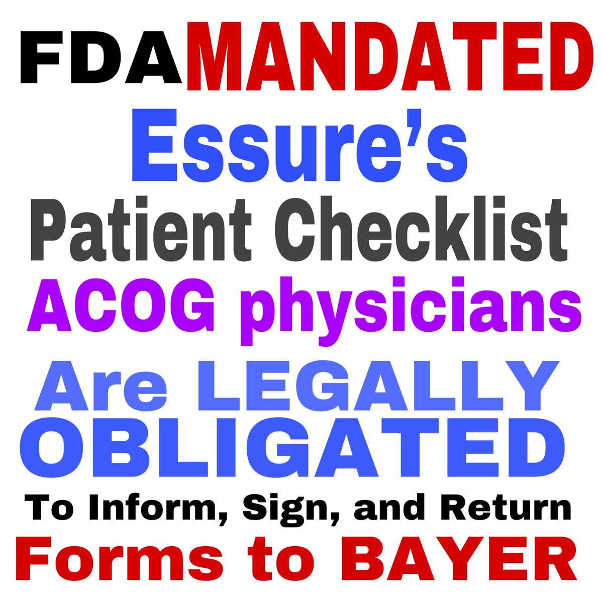 YeeYeeBecky's tweet photo. #ACOG2018 this weekend. Hope they understand #EssureProblems will not stop until #Essure is off the market. #ACOG #2018SASGOG https://t.co/uHcyghygY4
https://t.co/uHcyghygY4