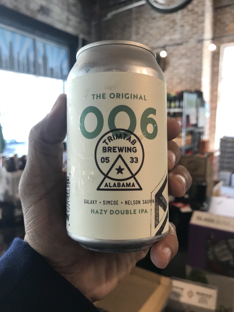 Welcome to ATL <a href="/TrimTabBrewing/">Trim Tab Brewing</a>! This 006 Hazy Double IPA was one helluva entrance! Scooped this up at <a href="/HopCity/">Hop City Beer</a> and was not disappointed. Then again, you’ve always been solid since visiting y’all in BHam a few years back. Cheers! <a href="/deliverthebomb/">The Liberator</a>