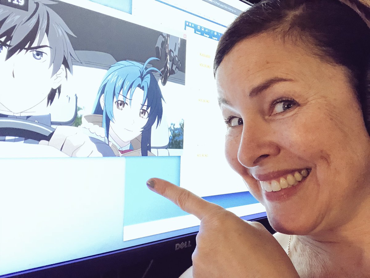 lucilovesmic's tweet image. It’s a good Friday! Voicing this rad girl again, crushing Afshar’s head, and reading with the kind folks @Chevron. Perk of VO work - I know a little bit about a LOT of topics. 😀 #fullmetalpanic! #kicktolerance
