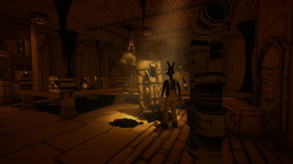 Bendy's tweet image. Another week of #BendySafari in the books! Check out some of our favourite shots of #Boris from @ender_PedroPT @InkHyaena @Marvin_666 and @VioletQueenling! Get ready for next week, with #ChapterFour just around the corner! #FridayFeeling