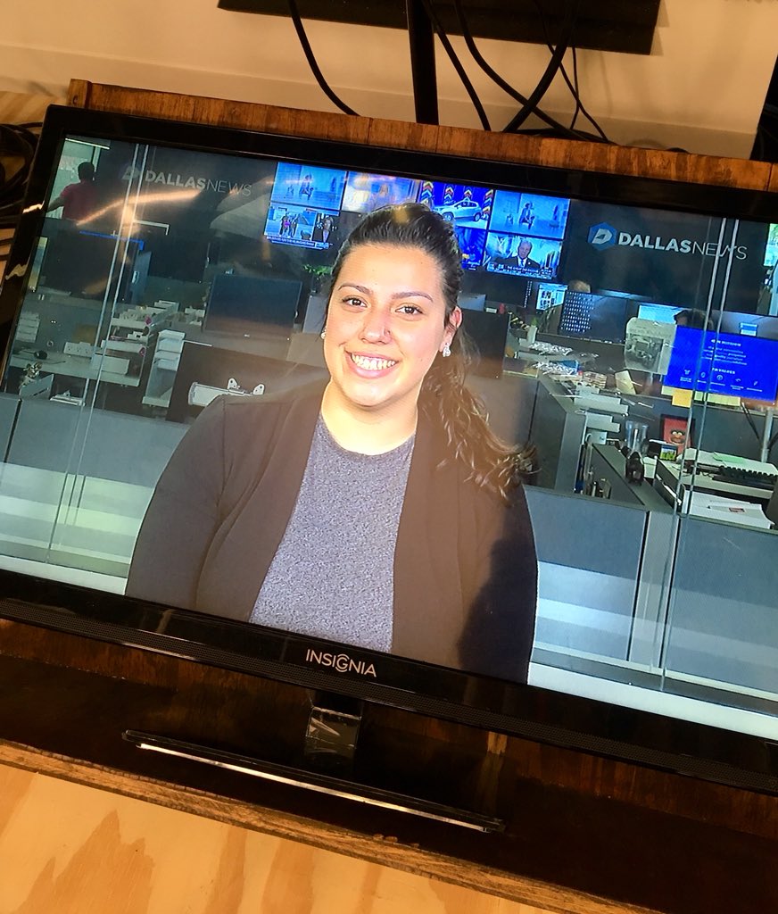 BrigitteBaket's tweet photo. I am experiencing “Intern for a Day” program at The Dallas Morning News, sponsored by @UNT_SPJ @dallasnews https://t.co/bd51HRuyYP