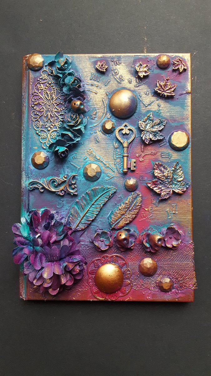 BecsKostromin's tweet photo. For sale Altered journal/notebook £15.00 https://t.co/w0QISqsa8i #art #etsy #canvas #altered #art #artist #artwork #drawing #Handmade #craftbuzz #alteredart #canvasart #ink #alteredjournal https://t.co/SaukN3b8EV