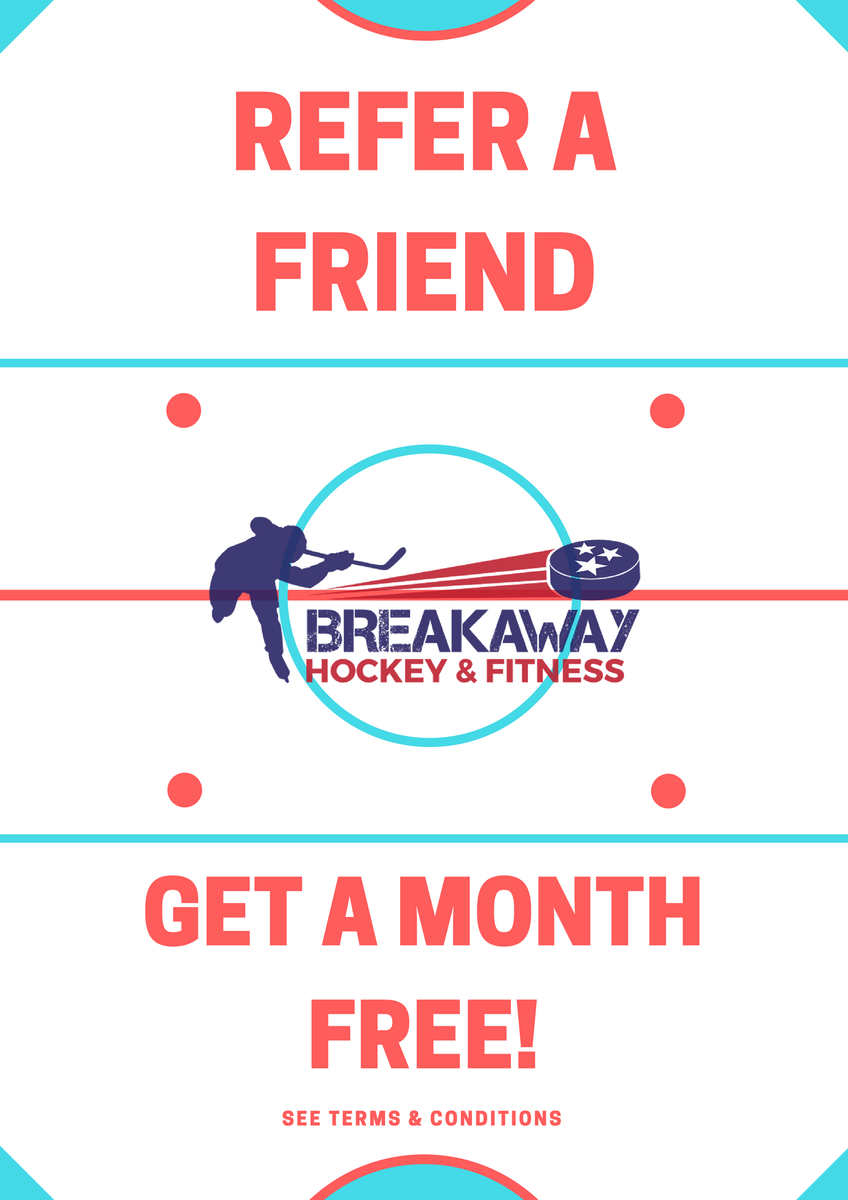 BreakawayTN's tweet photo. HAPPY FRI-YAY! 🚨 Refer a friend, GET A MONTH FREE! Now until May 15th. For either our basic gym membership or our hockey memberships. Limit 1 per person. Must be a first-time customer! Present this photo at the front desk. #FridayFeels #HappyGameDay #GoPREDS #ReferAFriend https://t.co/e6fikqkT5y
