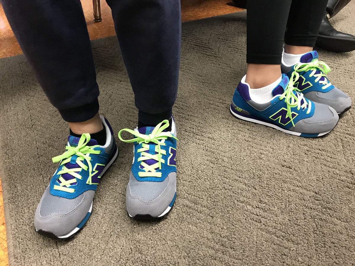 Leahy_School's tweet photo. THANK YOU NEW BALANCE! We love our new sneakers!! They look and feel so awesome! Our community partner rocks! #thankful #checkoutmyfeet @JeffreyCRiley @LPS_Education https://t.co/24Va2EpkXY