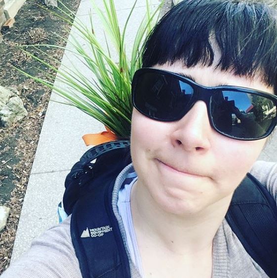 spiderbonesco's tweet photo. Shout out to our Associate Producer @MichelleLangill for taking it to the next level by safely transporting this plant across town on her bike... that's #indietheatre for you!
Opening night is one week from TODAY - the countdown is on! ๐
#EICTY #RISER18 #theaTO https://t.co/SjlQ6AsZc6
