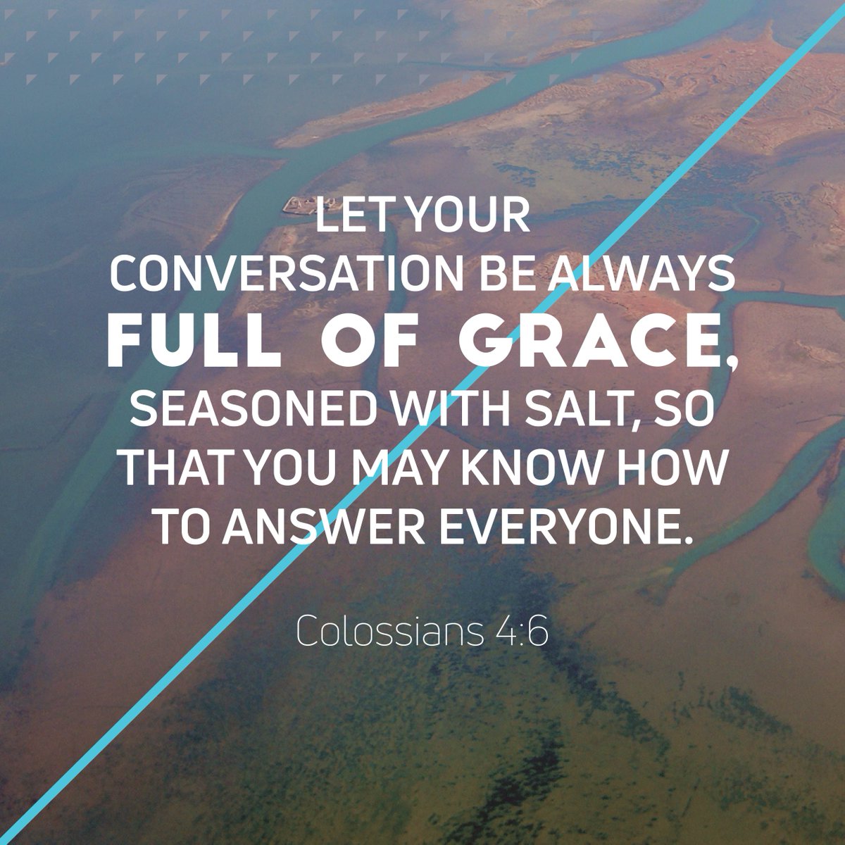 centralmsm's tweet image. Colossians 4:6